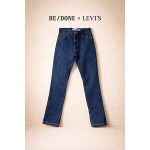 RE/DONE x Levi’s High Rise Skinny Boot Jeans 32 Indigo Reconstructed Vintage USA